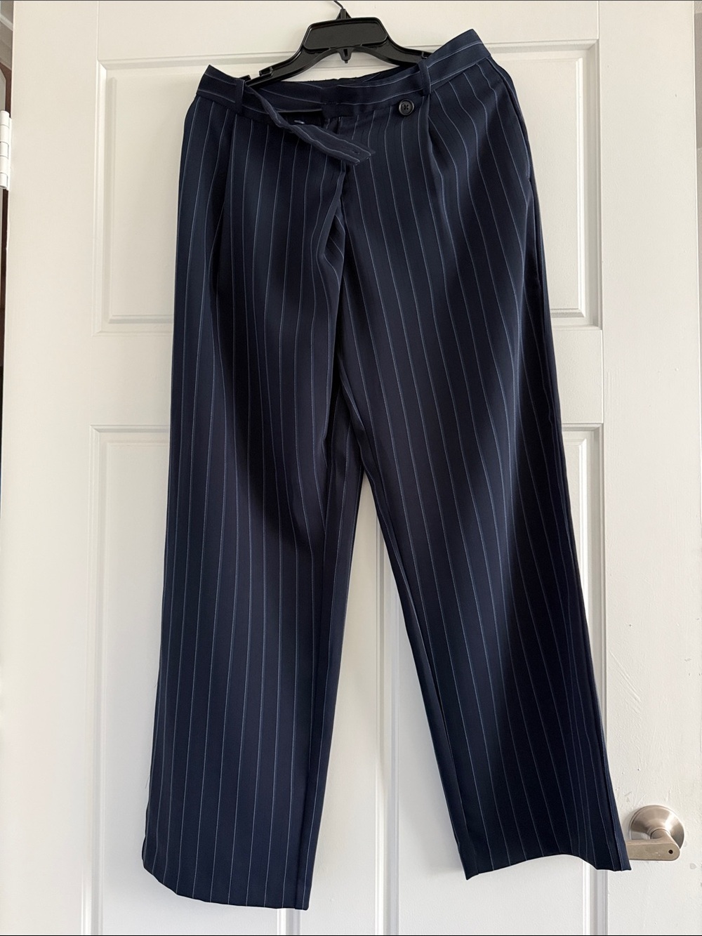 Zara woman’s Navy Pinstripe Trousers